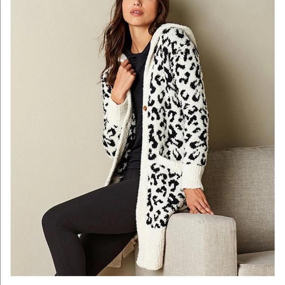 ugg leopard cardigan
